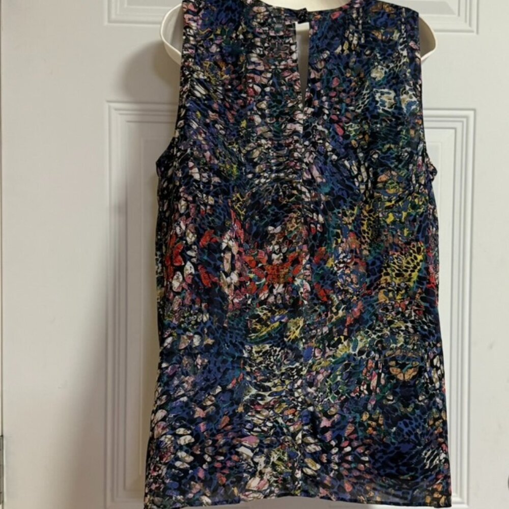Cabi Large Women's Blouse Keyhole Accents Lined Chic Casual - Picture 6 of 10
